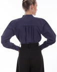 Paisley Bib Front Blouse - RW577