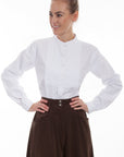 Paisley Bib Front Blouse - RW577