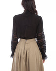 Crochet Trim Poet Blouse - RW613