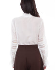 Crochet Trim Poet Blouse - RW613