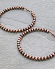 Rue Hoop Fashion Earrings - Copper