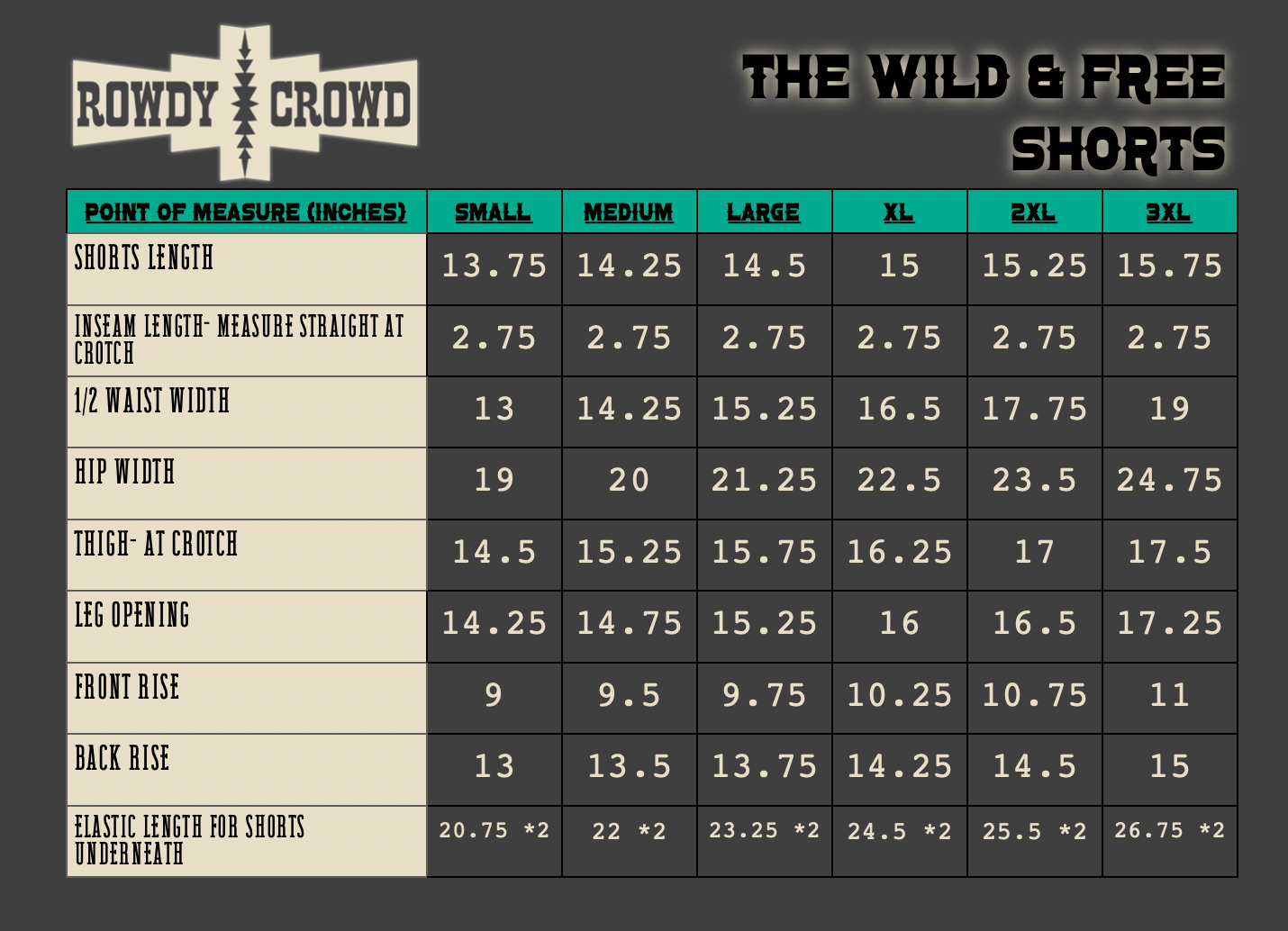 The Wild &amp; Free Shorts