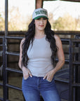 RIBBED ALL-IN-ONE TANK | TAUPE