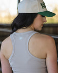 RIBBED ALL-IN-ONE TANK | TAUPE