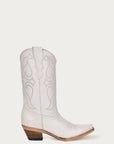 T0143 - TEEN'S EMBROIDERY WHITE SNIP TOE COWBOY BOOT