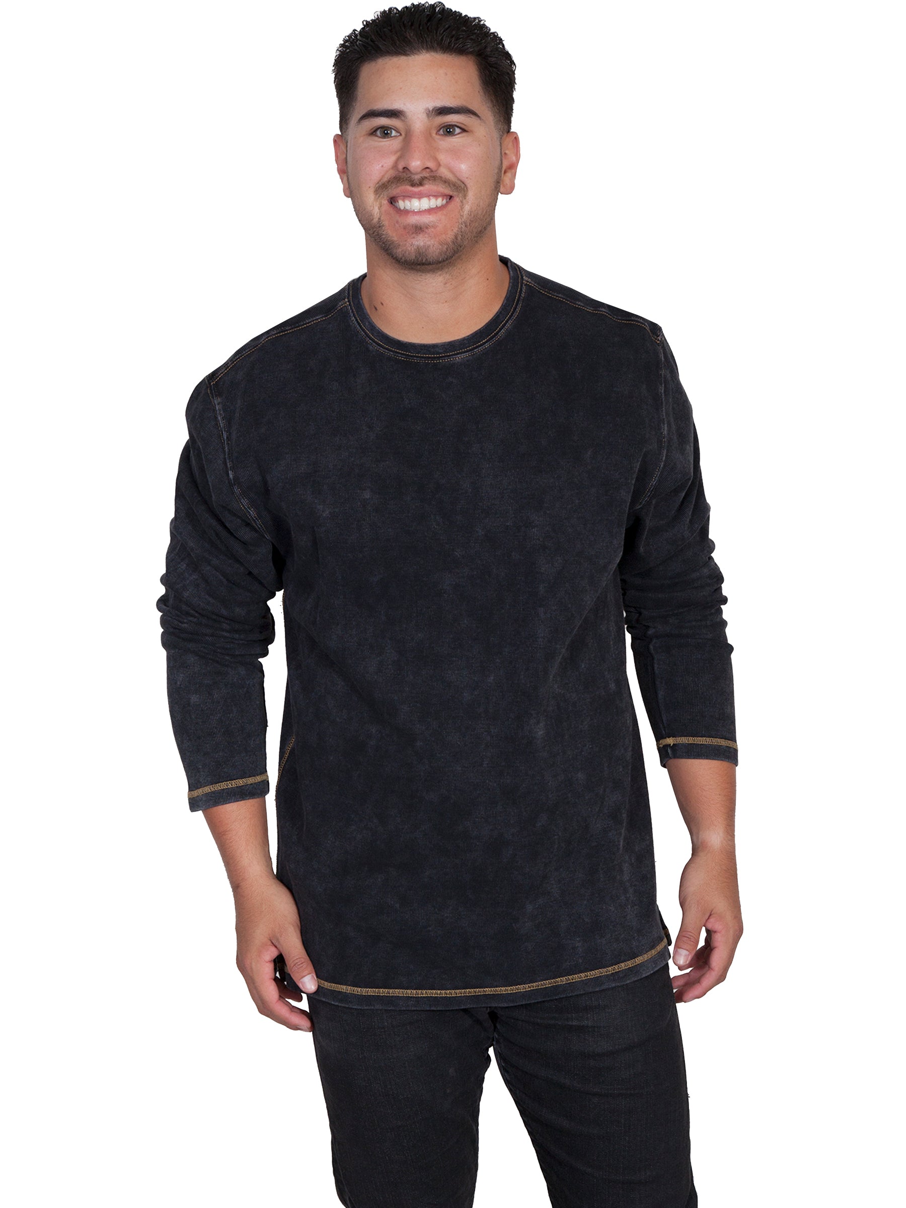 L/s Rib Knit Shirt - TR-058