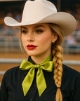 Light Green Western Skinny Mini Wild Rag Scarf / Cowgirl Necktie 