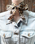 Tan Western Skinny Mini Wild Rag Scarf / Cowgirl Necktie 