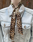 Tan Western Skinny Mini Wild Rag Scarf / Cowgirl Necktie 
