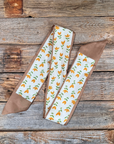 Tan and Cream Western Skinny Mini Wild Rag Scarf / Cowgirl Necktie 