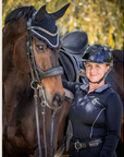 Black and Silver Riding Shirt