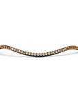 Valencia - Crystal Slimline Browband with Snaps