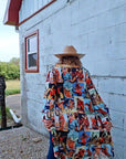 Cowboy Collage Western Shirt Dress Duster