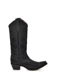 L5433 - WOMEN’S EMBROIDERY BLACK SNIP TOE COWBOY BOOT
