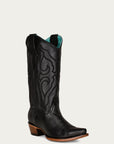 Z5072 - WOMEN'S EMBROIDERY BLACK SNIP TOE COWBOY BOOT