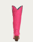 Z5157 - WOMEN'S EMBROIDERY FUCHSIA TALL TOP SNIP TOE COWBOY BOOT