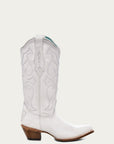 Z5046 - WOMEN'S EMBROIDERY WHITE SNIP TOE COWBOY BOOT