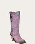 Z5204 - WOMEN'S LILAC LAMB POINTED TOE COWBOY BOOT