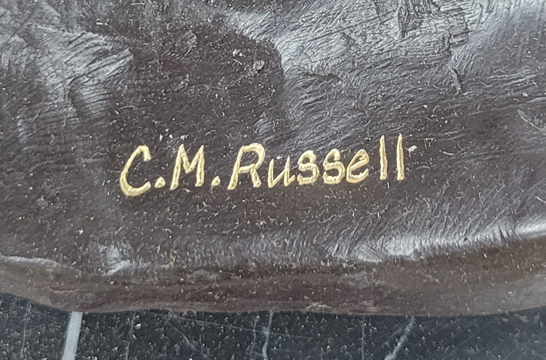 Hand Made Geronimo With Rifle by C.M Russell Bronze Sculpture Figurine