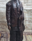 Hot Cast Bronze Native American Indian Chief Sculpture Statue Figure after C.M. Russell