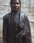 Hot Cast Bronze Native American Indian Chief Sculpture Statue Figure after C.M. Russell