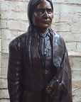 Hot Cast Bronze Native American Indian Chief Sculpture Statue Figure after C.M. Russell