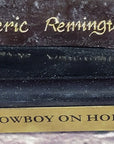 Frederic Remington Bronze Sculpture Cowboy on Horse Western Art Old West 15" x 18"