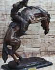 WOOLY CHAPS Frederic Remington Western Bronze Sculpture Statue Cowboy 23" x 23"