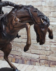 WOOLY CHAPS Frederic Remington Western Bronze Sculpture Statue Cowboy 23" x 23"