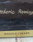 WOOLY CHAPS Frederic Remington Western Bronze Sculpture Statue Cowboy 23" x 23"