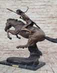 Cheyenne Warrior on Horseback Bronze Sculpture by Frederic Remington