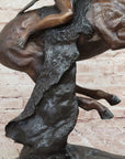 Cheyenne Warrior on Horseback Bronze Sculpture by Frederic Remington