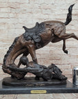 Wicked Pony Western Horseman Bronze Sculpture by Frederic Remington