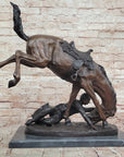 Wicked Pony Western Horseman Bronze Sculpture by Frederic Remington