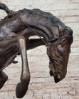 Bronco Buster Frederic Remington Bronze Statue Cowboy Horse Western 24" x 26"
