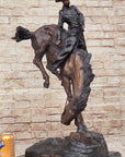 OUTLAW by Frederic Remington Western Cowboy Horseback Bronze Statue Sculpture 27" x 24"