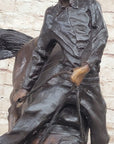 OUTLAW by Frederic Remington Western Cowboy Horseback Bronze Statue Sculpture 27" x 24"