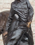 OUTLAW by Frederic Remington Western Cowboy Horseback Bronze Statue Sculpture 27" x 24"