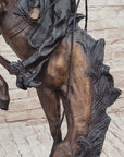 OUTLAW by Frederic Remington Western Cowboy Horseback Bronze Statue Sculpture 27" x 24"
