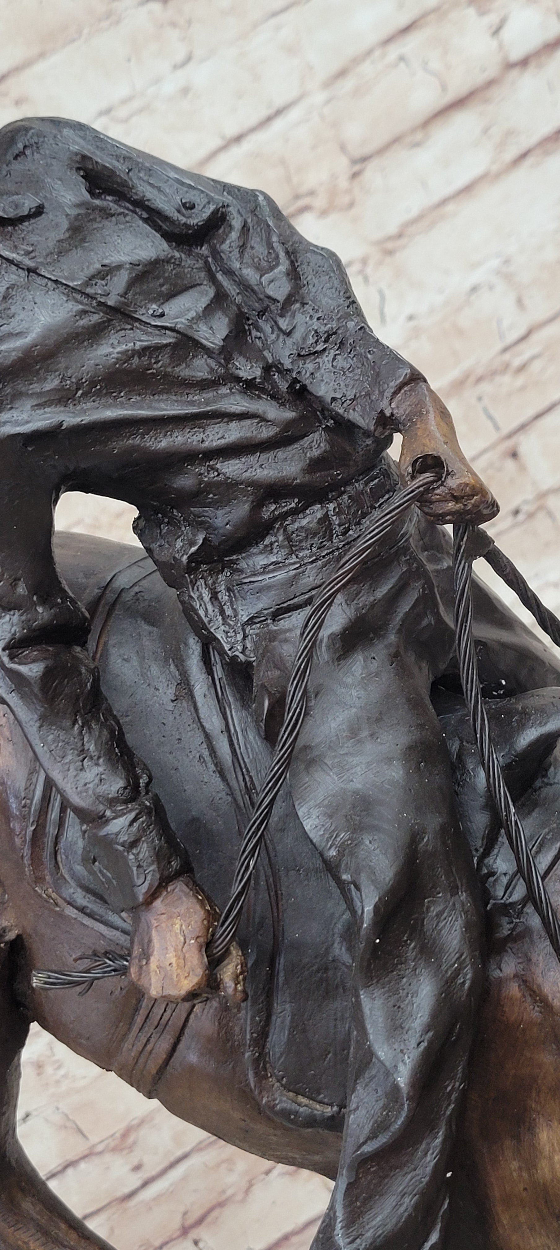 OUTLAW by Frederic Remington Western Cowboy Horseback Bronze Statue Sculpture 27&quot; x 24&quot;