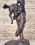 OUTLAW by Frederic Remington Western Cowboy Horseback Bronze Statue Sculpture 27" x 24"
