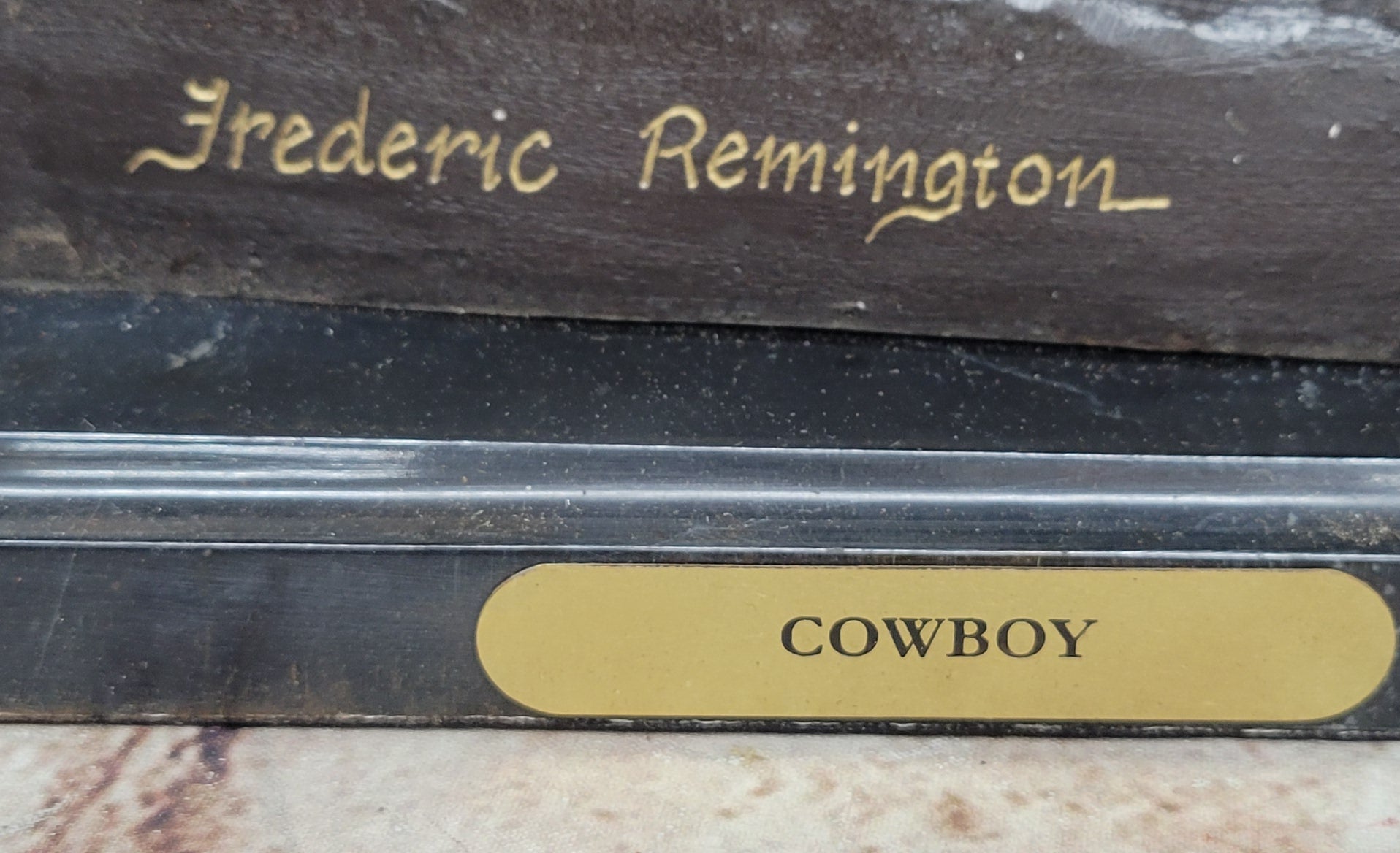 Remington Bronze Cowboy on Horse – Western Sculpture