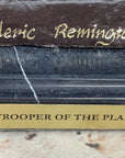 Trooper of the Plains Frederic Remington Bronze Western Art Sculpture 22" x 21"