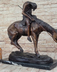 End of the Trail James Fraser Western Bronze Sculpture Native American 21" x 22"