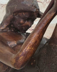 End of the Trail James Fraser Western Bronze Sculpture Native American 21" x 22"