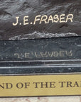 End of the Trail James Fraser Western Bronze Sculpture Native American 21" x 22"
