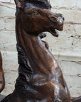 Frederic Remington Buffalo Hunt Bronze Sculpture Statue Native American Western Art Decor