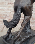 Bronco Twister C.M. Russell Western Bronze Sculpture Statue Cowboy 23" x 24"