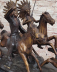 Carl Kauba Bronze War Party Native American Sculpture