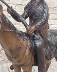 Frederic Remington PEACE Native American Indian on Horseback Bronze Sculpture Western
